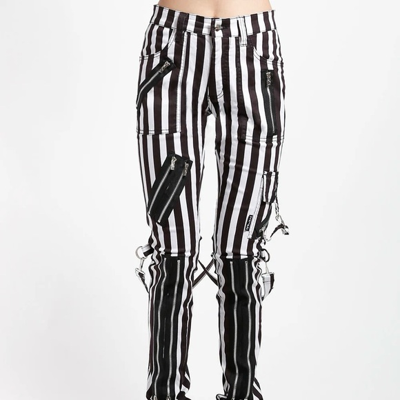 TRIPP NYC SLIM LEG BONDAGE PANT MEDIUM STRIPE - Picture 3 of 12